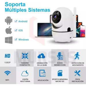 Camara Ip Wifi Vision Nocturna Pvr Robo