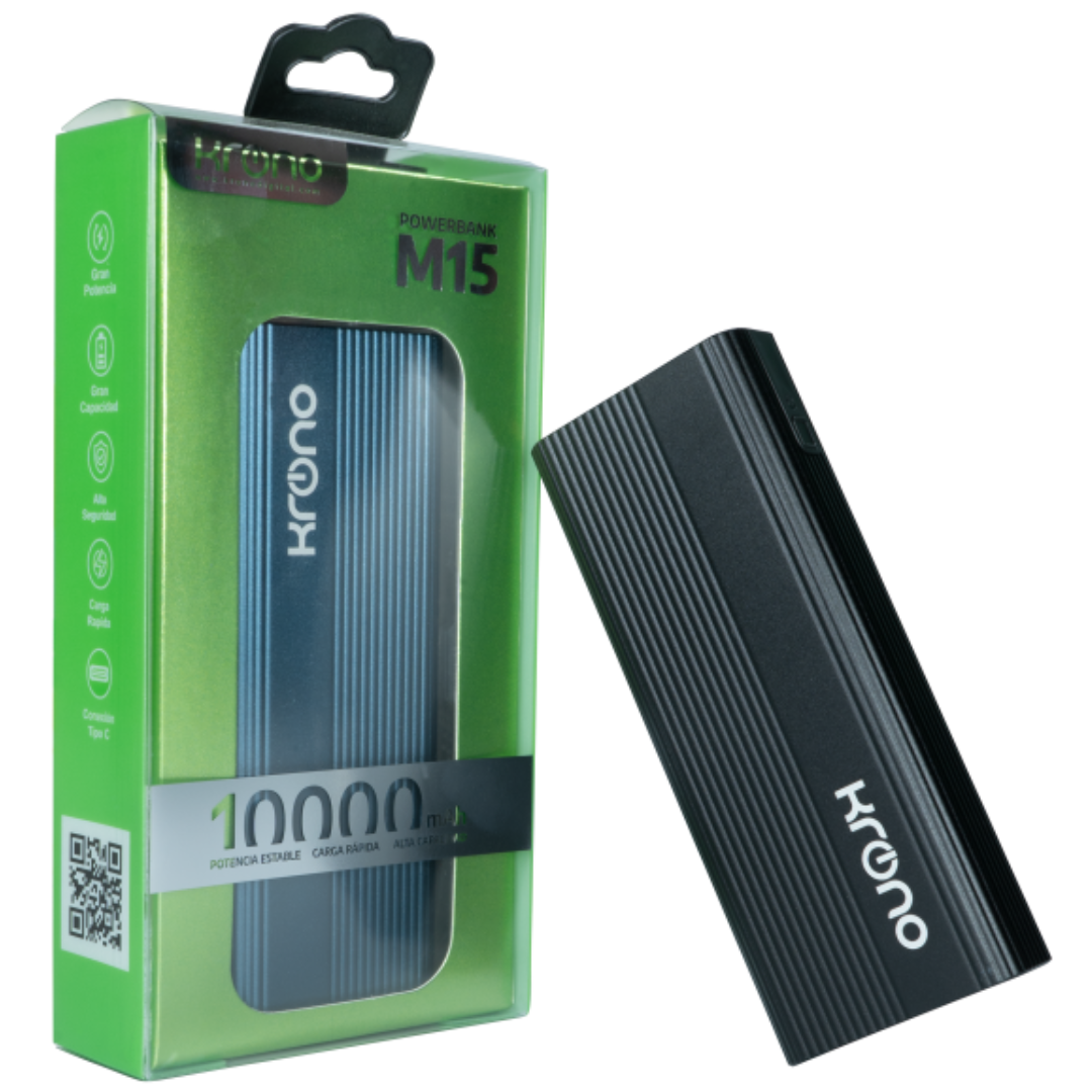 Power Bank M15 Batería 10000 mAh - Imagen 2
