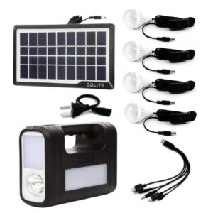 KIT SOLAR 4 BOMBILLOS , PLANTA SOLAR